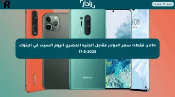«الآن فقط» سعر الدولار مقابل الجنيه المصري اليوم السبت في البنوك 17-5-2025